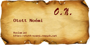 Otott Noémi névjegykártya